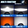 Buy cheap 10000LM Motorcycle LED Headlight Assembly For Skull Ghost 7 Inch Lighting System from wholesalers