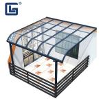 Buy cheap OEM Grey Metal Frame Patio Awnings Canopy Polycarbonate Roof Alu Pergola 4x4 from wholesalers
