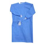 SMS Non Woven Fabric + PE Blue Green 60g Waterproof Surgical Gown For Hospital