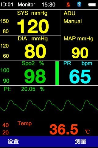 SPO2 NIBP TEMP Patient Vital Signs Monitor Adult Infant Handheld Pulse Oximeter