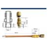 Buy cheap 1/4 Refrigeration Charging Valve Copper Corrostion Resistant For Air Conditioner from wholesalers