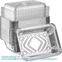 Buy cheap 5x4”8x5.5” Drip Pans Aluminum Foil Food Containers Disposable Takeout Pans With product