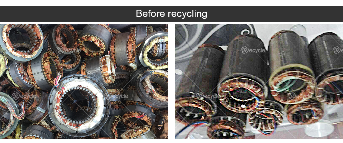 Electric Motor Stator Recycling Machine for Copper Electrolysis Weight KG 545 kg