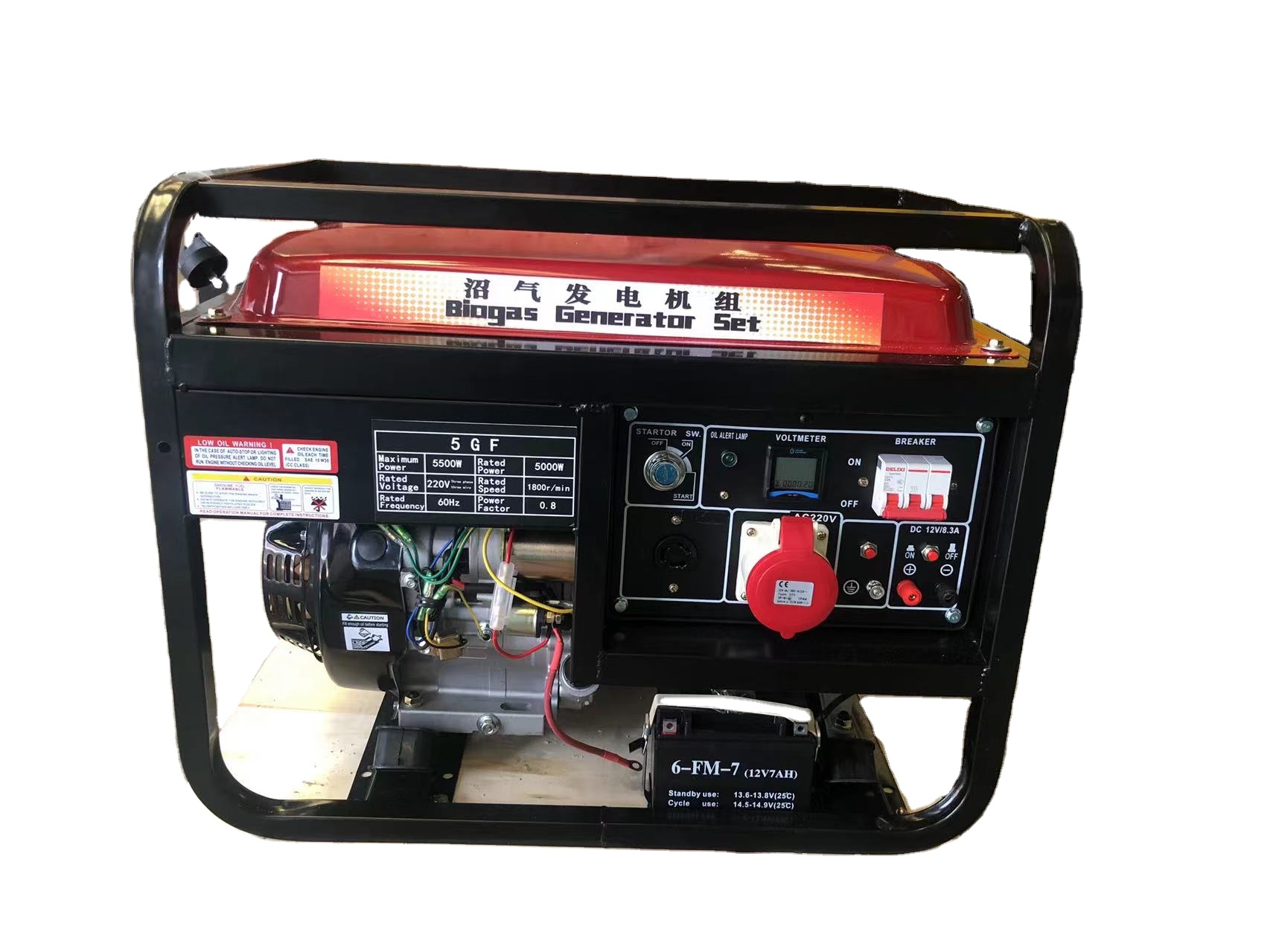 UK Engine 10kW AC Single Phase Gas Generator with Natural Gas Or LPG Biogas For Home
