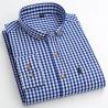 Buy cheap Wholesale Carbon Ground Plaid Shirt Long Sleeve Check 100% Cotton Men Shirts Casual Formal Office Custom Tuxedo Shirt for Man from wholesalers