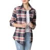 Buy cheap Fashion Women′s Plaid Shirt Button up Long Sleeve Flannel Classic Casual Shirt from wholesalers