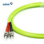 50/125 ST/UPC-ST/UPC OM5 Duplex Multimode Fiber Optic Patch Cord