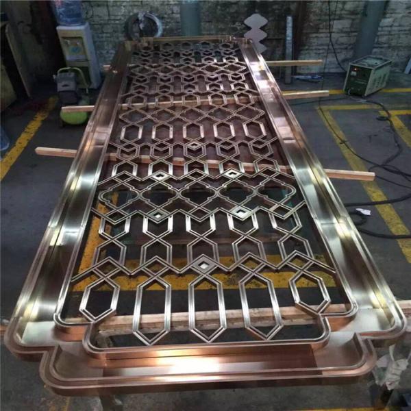 Buy cheap rose gold color metal stainless steel 3D panels for wall cladding china supplier from wholesalers