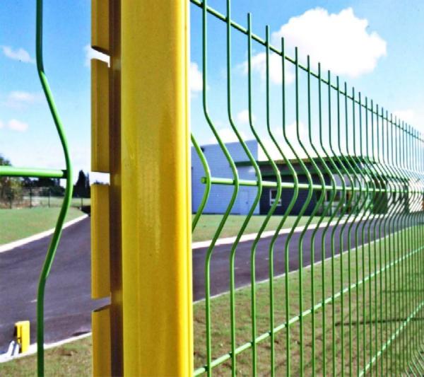 Buy cheap Galvanized Steel 3D Curved Security Welded Fence Panels 50x200mm 50x150mm from wholesalers