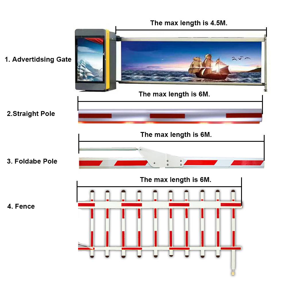 180W Electric Boom Barrier Motor For AC220V Toll Gate Operation Time 3/9S