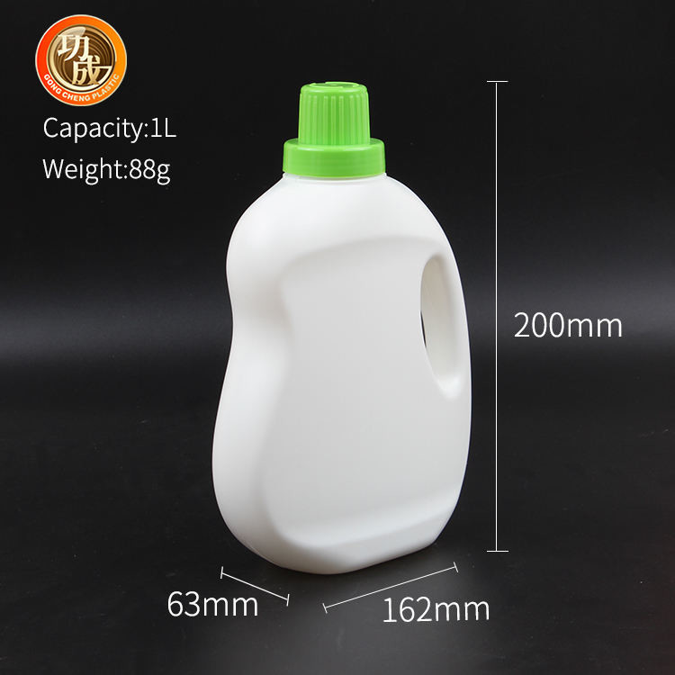 Empty 1L HDPE Liquid Detergent Bottle Containers Custom Size Logo