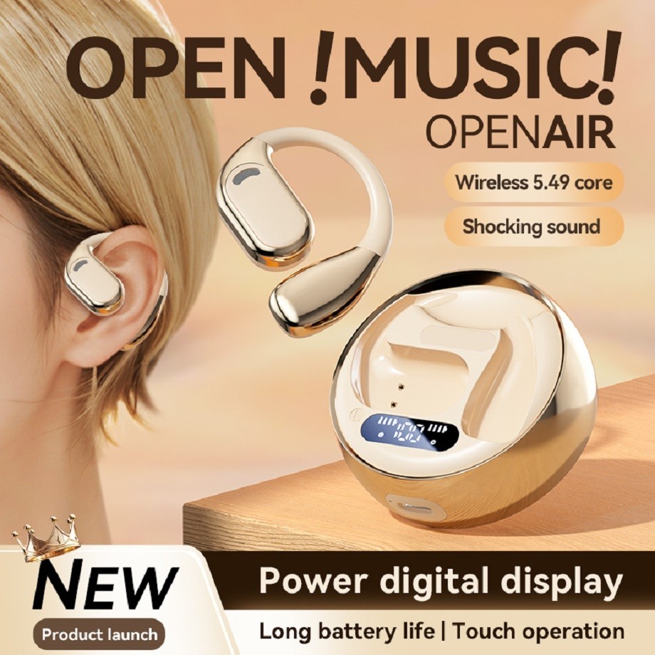 Bluetooth 5.4 TWS Earbuds with Titanium Diaphragm Speakers, 6H Playtime & 300mAh Charging Case