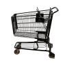 Buy cheap Ultra Large Capacity All Black Metal Shopping Trolley 110kgs Loading With Advertising Logo from wholesalers