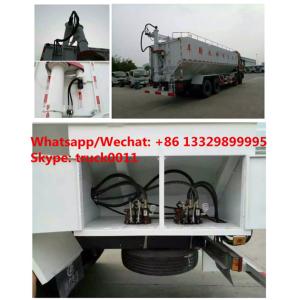 Buy cheap Factory customized dongfeng 8*4 LHD Euro 3 315hp diesel 40m3 poultry feed transported vehicle for sale, bulk feed truck from wholesalers