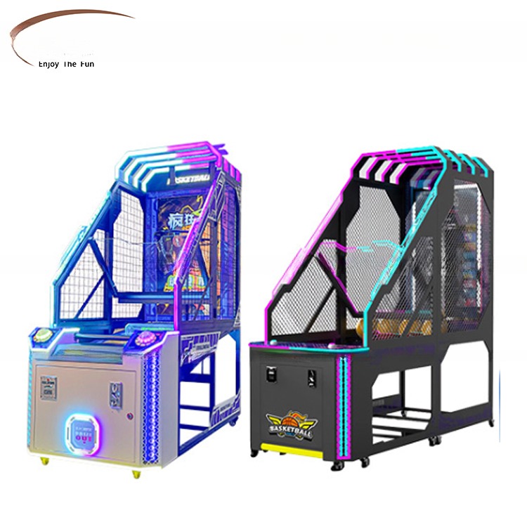 55'' LCD Screen Street Arcade Basketball Game Machine For Amusement Park