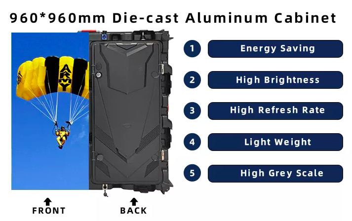 HD 3D P6 P8 P10 IP65 Outdoor Led Display Screen Large Video Digital Advertising