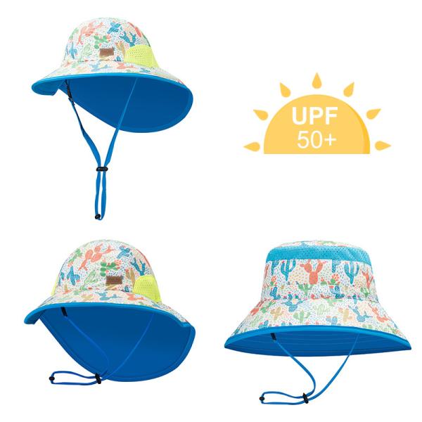 Buy cheap OEM ODM Summer Floral Beach Outdoor Bucket Hats With Neck Flap from wholesalers