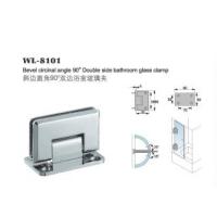 Buy cheap bevel circinate 90 degree double side glass clamp stainless steel glass door product