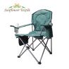 Buy cheap Luxury Support Folding Camping Fishing Lawn Chair Hard Arm High Back With Cooler Bag from wholesalers