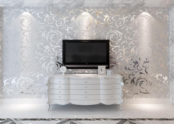 Buy cheap 3D Design Silver Grey European Modern Wallpaper for Bedrooms TV Background from wholesalers