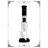 Buy cheap Black Beaker Glass Bong Double Tyre Percs With Phoenix Star Logo from wholesalers