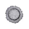 Buy cheap Irregular Edge Flower Electroplated Round Glass Plates 13 Inch from wholesalers