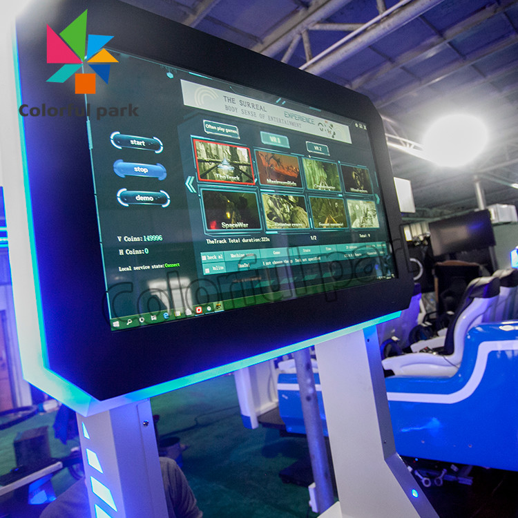 360 Degree VR Arcade Machine Flight Simulator 3 Screen 6 DOF