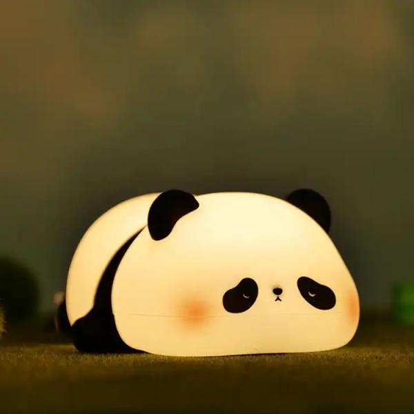 Buy cheap Christmas Gifts Silicone Panda Night Light Cartoon Animal Cute Sleep Led Children'S Silicone Night Light For Baby Kid from wholesalers