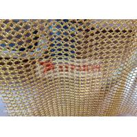 Buy cheap Gold Color Carbon Steel Chainmail Curtain For Coffee Shop Decoration product