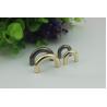 Buy cheap Customized 3 size of 10 mm/15 mm/20 mm zinc alloy light gold metal bag arch bridge made in China from wholesalers