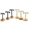Buy cheap T Shaped Leather Cover Ear Drop Display Stand For Jewelry Luxury Exhibition Show from wholesalers