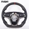 Buy cheap 350mm Customized Black Sports Cadillac Steering Wheel Carbon Fiber Leather from wholesalers