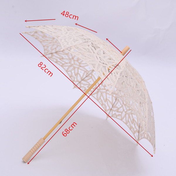 Sunshade Lace Wedding Parasol Umbrella 42cm Decorative Multicolor