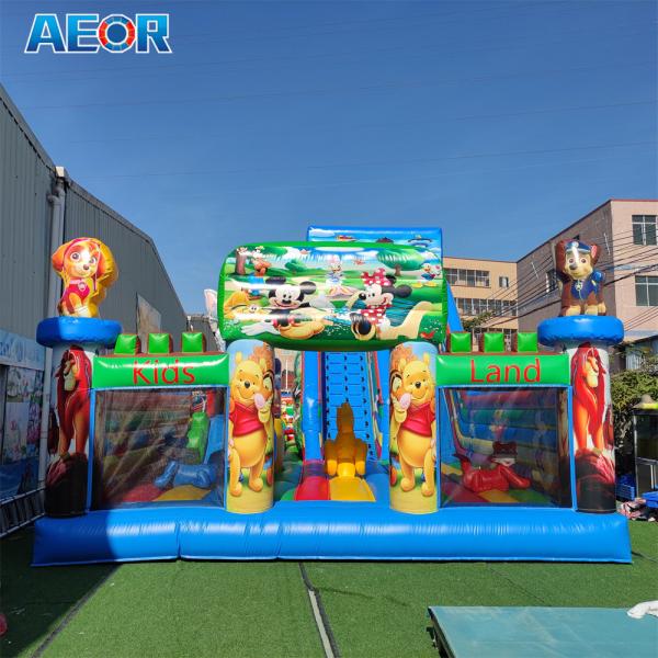 Buy cheap Commercial pvc inflatable bouncy castle fun city jumping bounce house inflatable combo bouncer from wholesalers