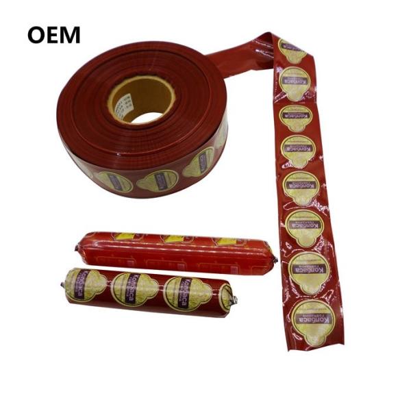 Buy cheap Custom brand plastic casings food grade casings sausage packaging wholesale at low prices from wholesalers