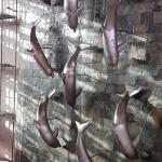 Matte Surface Stainless Steel Dolphin Sculpture