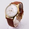 Buy cheap Mens Stainless Steel Chronograph Watches / Gold Color Belt Watches For Gents from wholesalers