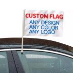 Pantone Color Printing Car Window Flags Polyester Afghanistan International Flag