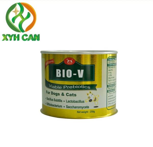 Milk Powder Tin Can Round Tinplate Metal Box Canned Tin For Dag Food Hight