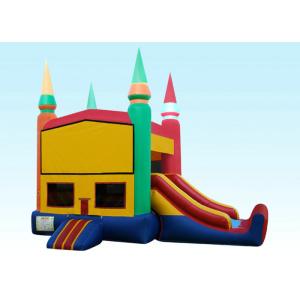 Buy cheap 22Ft Rainbow Module Castle Inflatable Bouncer Combo With Digital Printing product