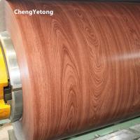 Buy cheap Wood Grain Prepainted Aluminium Coil HDP Coating For Bus Station Decoration product