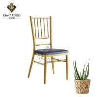 Buy cheap Hotel Furniture Powder Coating Gold Resin Natural Chiavari Chair 4.5kg product
