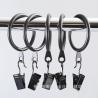 Buy cheap Curtains Hanging Iron Metal 35mm Curtain Rod Rings With Clips from wholesalers