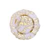 Buy cheap Irregular Flower Design Embossed Crystal Dessert Plates 32cm For Wedding from wholesalers