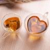 Buy cheap Creative Lover Heart Shape Borosilicate Transparent Tea Cups from wholesalers