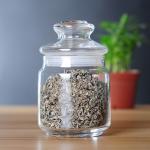 500ml Glass Container With Lid , Glass Food Storage Jars Silicone Ring Sealed