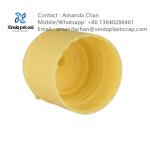 Plastic White Ribbed Flip Top Cap Flip Top Shampoo Caps For Body Lotion