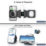 Short Circuit Protection 3 In 1 Wireless Charger 15W QI Magnetic For Smart Watch