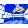 Buy cheap Blue White Commercial Kids Air Jumping Inflatable Castle Toys With Roof from wholesalers