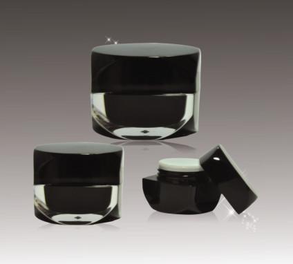 Buy cheap 50g Factory Price Luxury Black Glass Cream Containers Eco Friendly Jar from wholesalers